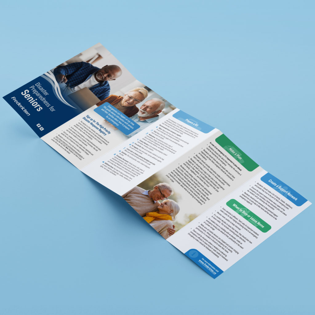 Disaster Preparedness for Seniors Brochure for the City of Fredericton