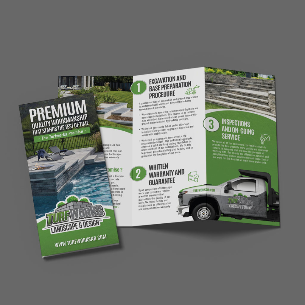 Brochure for Turf Works Landscape and Design