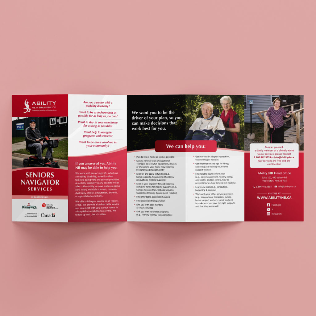 Seniors Brochure for AbilityNB