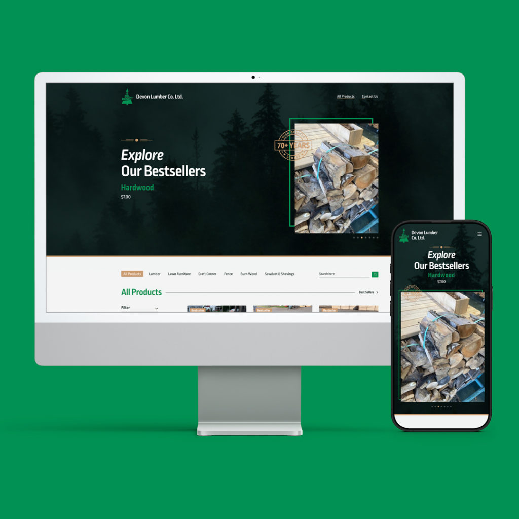 Website Design for Devon Lumber
