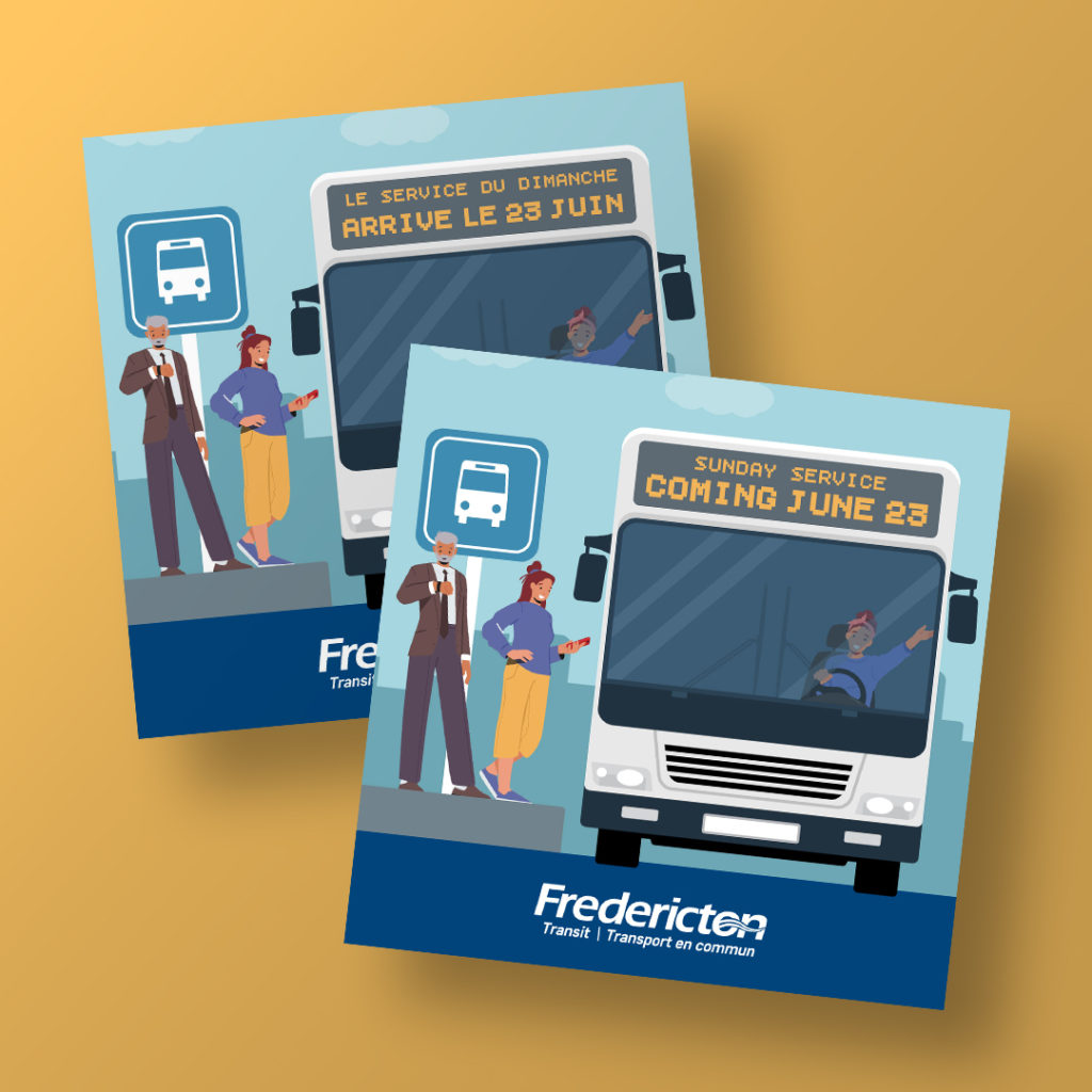 Fredericton Transit - Operating on Sunday's Social Post