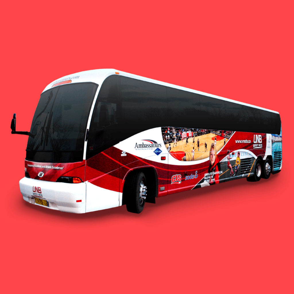 UNB Reds - Bus Wrap